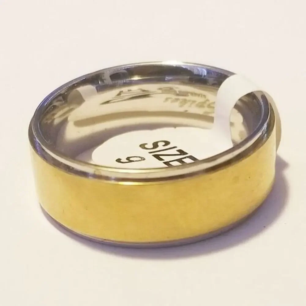New 316L stainless steel band‎ ring size 10